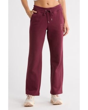 DKNY Stacked Logo Bootcut Sweatpants - Red