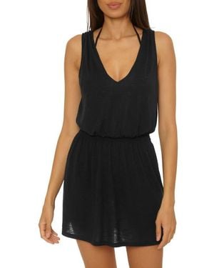 Becca Breezy Basics Cover-Up Mini Sundress - Black