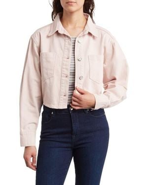 DR2 by Daniel Rainn Crop Denim Jacket - Blue