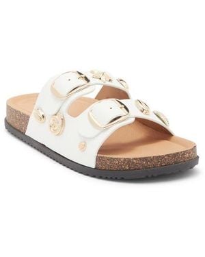 Top Moda Arissa Double Strap Slide Sandal - Multicolor