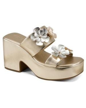 KARL LAGERFELD Marcelline Platform Slide Sandal - White