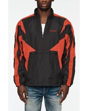Purple Brand Colorblock Nylon Jacket - Black