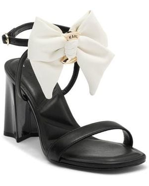 KARL LAGERFELD Sashira Bow Sandal - Black