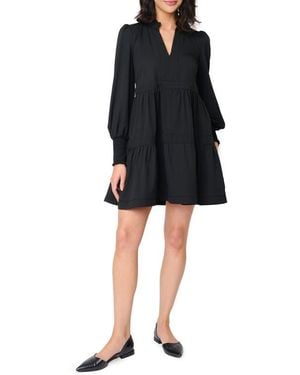 Gibsonlook Long Sleeve Minidress - Black