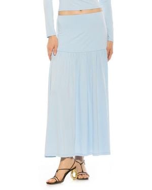 Alexia Admor Lia Low Rise Maxi Skirt - Blue