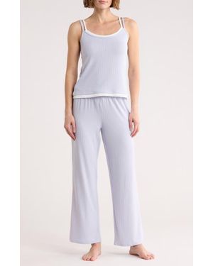 Danskin Layered Jersey Pajamas - Blue