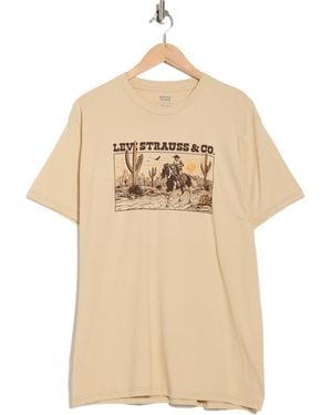 Levi's Relaxed Fit Cotton Graphic T-Shirt - Natural