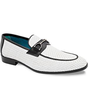Mezlan White Leather Slip-On Loafer with Metal Bit Mezlan Rios Bit Ornament Leather Loafer in White for Men | Lyst main image 4