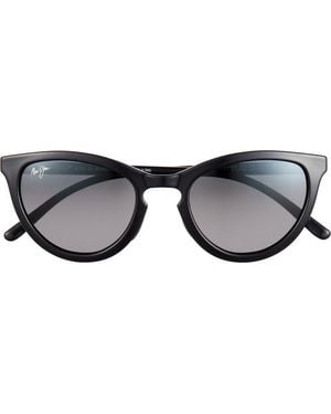 Maui Jim Polarized Cat Eye Sunglasses - Black