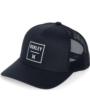 Hurley Square Trucker Hat - Blue