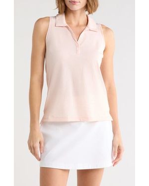 Travis Mathew Featherweight Active Sleeveless Polo - White