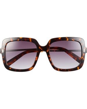 DIFF 54Mm Square Sunglasses - Brown