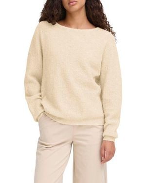 Ichi Boat Neck Sweater - Natural
