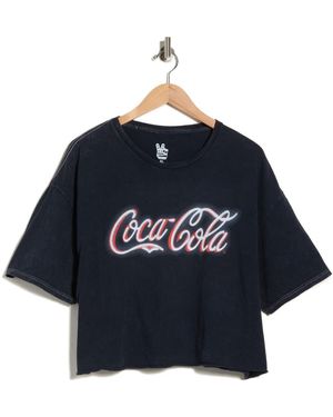 Junk Food Coca-Cola Neon Graphic T-Shirt - Blue