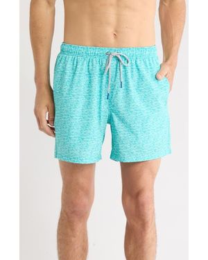 Rainforest School Of Fish Swim Trunks - Blue