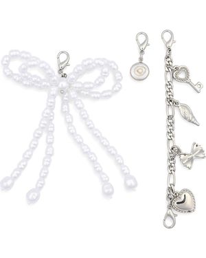 Dolce Vita Set Of 3 Clip-On Shoe Charms - White