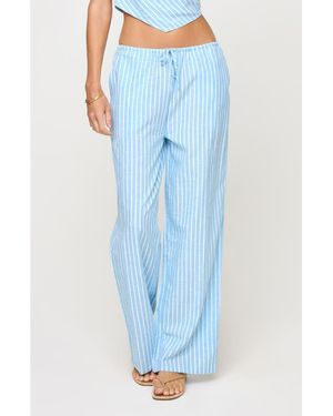 LSPACE Corey Stripe Cover-Up Pants - Blue