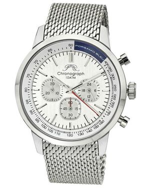 Porsamo Bleu Simon Mesh Strap Chronograph Watch, 44Mm - Gray