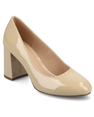 Journee Collection Seraphina Pump - Natural