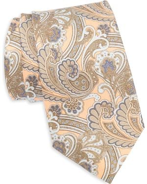 Robert Graham Paisley Silk Tie - White