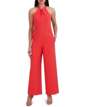 Julia Jordan Halter Neck Jumpsuit - Red