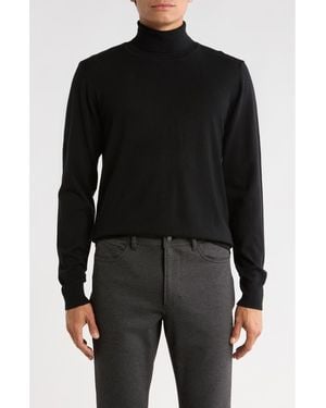 T.R. Premium Slim Fit Turtleneck Sweater - Black