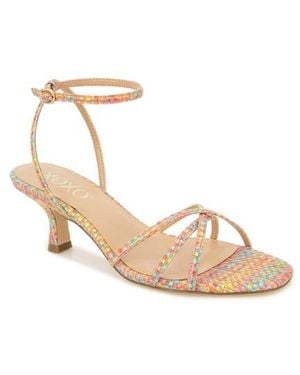 Xoxo Nicole Kitten Heel Sandal - Natural