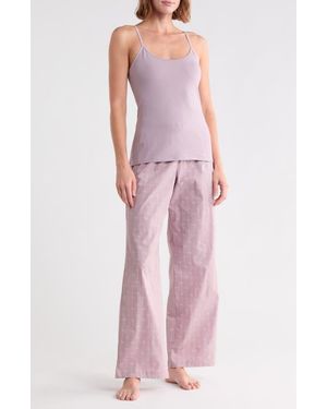 Calvin Klein Camisole Long Pajamas - Pink