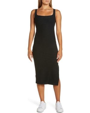 Beyond Yoga Icon Space Dye Midi Dress - Black