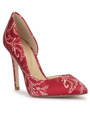 Jessica Simpson Prizma 8 Half D'Orsay Pump - Red