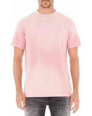 HVMAN Basic Logo Cotton T-Shirt - Pink