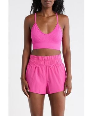 90 Degrees Sweetheart Seamless Sports Bra - Pink