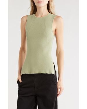 French Connection Rib Tank - Green