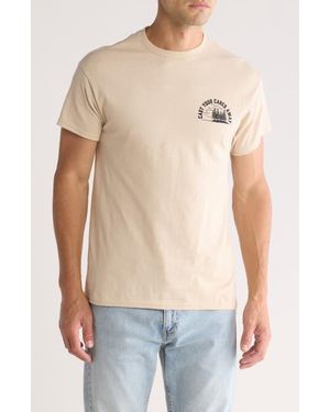 Retrofit Cast Your Cares Away Cotton Graphic T-Shirt - Blue