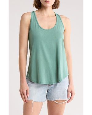 Go Couture Rounded Racerback Tank - Green
