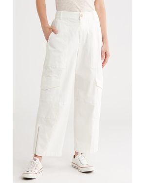 ATM Stretch Cotton Twill Cargo Pants - White