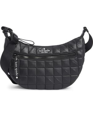 Kate Spade Camden Quilted Large Sling Bag - Gray