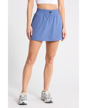 90 Degrees Lightstreme Seersucker Hiking Shorts - Blue