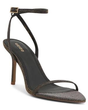 Reiss Ankle Strap Pointed Toe Sandal - Black