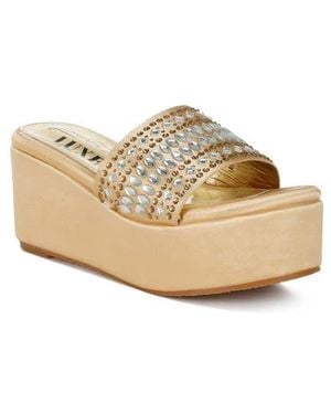 LONDON RAG Batanga Platform Wedge Sandal - Natural
