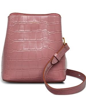 Radley Dukes Place Croc Embossed Small Crossbody Bag - Pink