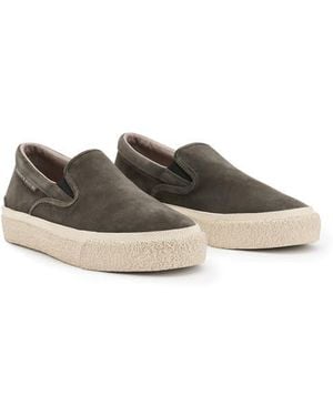 AllSaints Suede Slip-On Sneaker - Gray