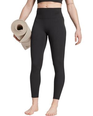 adidas All Me Rib High Waist 7/8 Leggings - Black