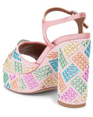 Kurt Geiger Kensington Platform Ankle Strap Sandal - White