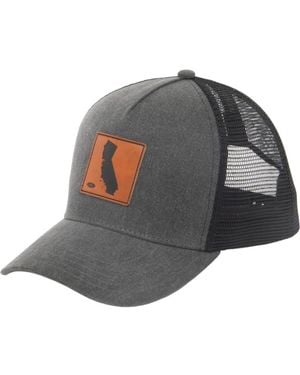 San Diego Hat California Patch Trucker Hat - Gray