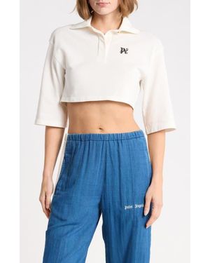 Palm Angels Cotton Polo - Blue