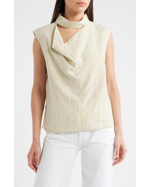 COS Sleeveless Cowl Neck Top - Natural