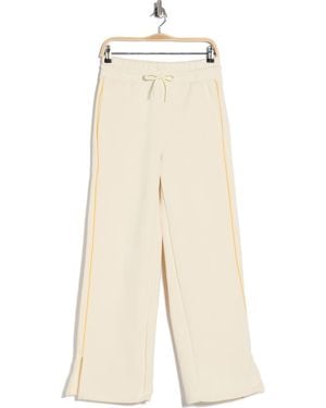 90 Degrees Finish Line Fleece Sweatpants - Natural