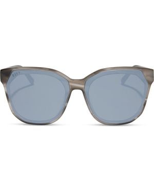 DIFF Gia 62Mm Oversize Square Sunglasses - Gray
