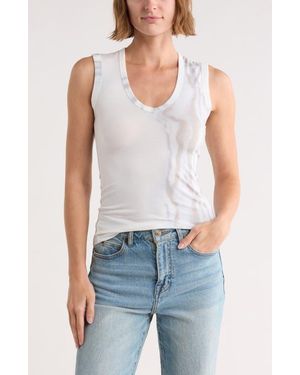 Rag & Bone Lucy V-Neck Sleeveless Top - White